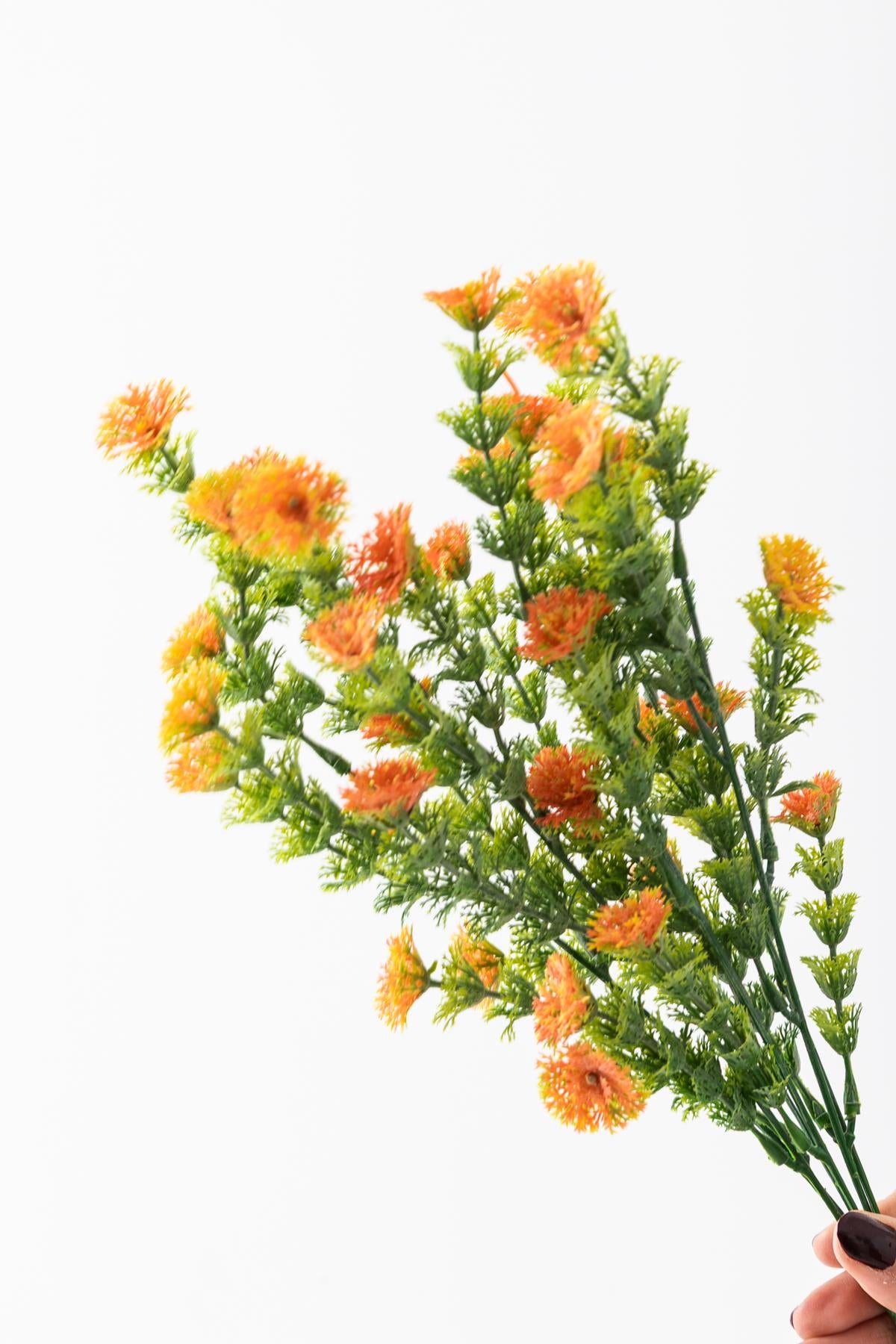 Yapay Renkli Yeşillik Demeti 40 Cm 5 Dal