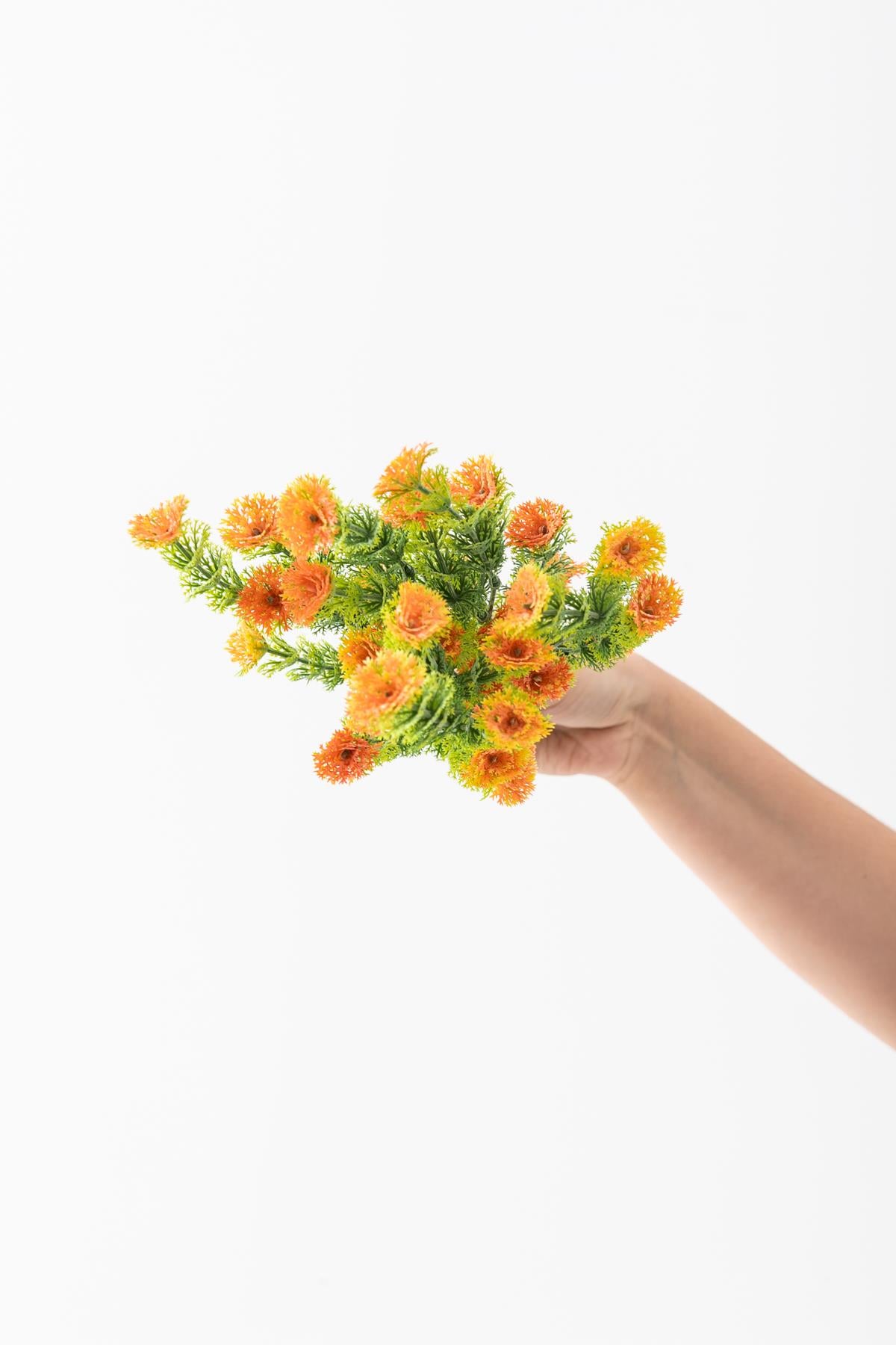 Yapay Renkli Yeşillik Demeti 40 Cm 5 Dal