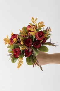 Yapay Şakayık Demeti 30 Cm 6 Dal Kırmızı