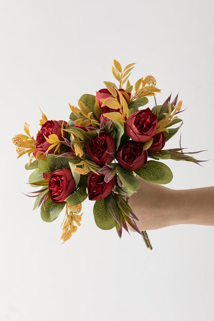 Yapay Şakayık Demeti 30 Cm 6 Dal Kırmızı