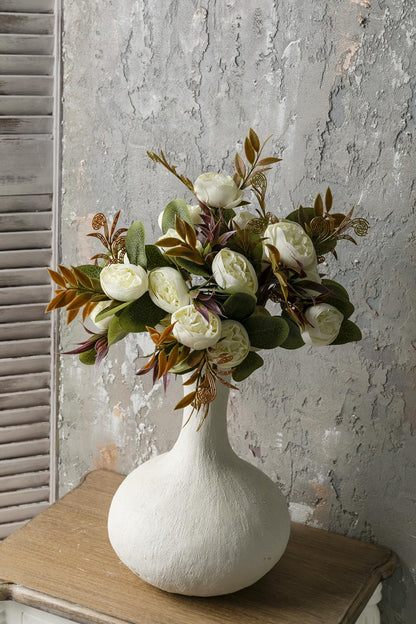 Yapay Şakayık Demeti 30 Cm 6 Dal Krem