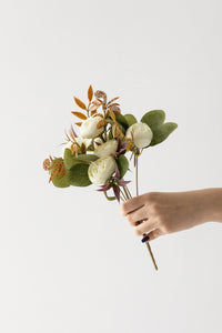 Yapay Şakayık Demeti 30 Cm 6 Dal Krem