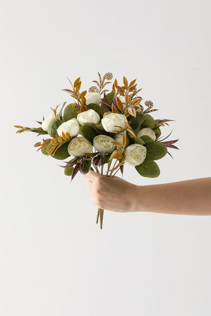 Yapay Şakayık Demeti 30 Cm 6 Dal Krem