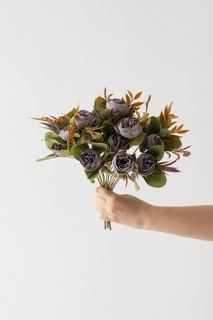 Yapay Şakayık Demeti 30 Cm 6 Dal Mor