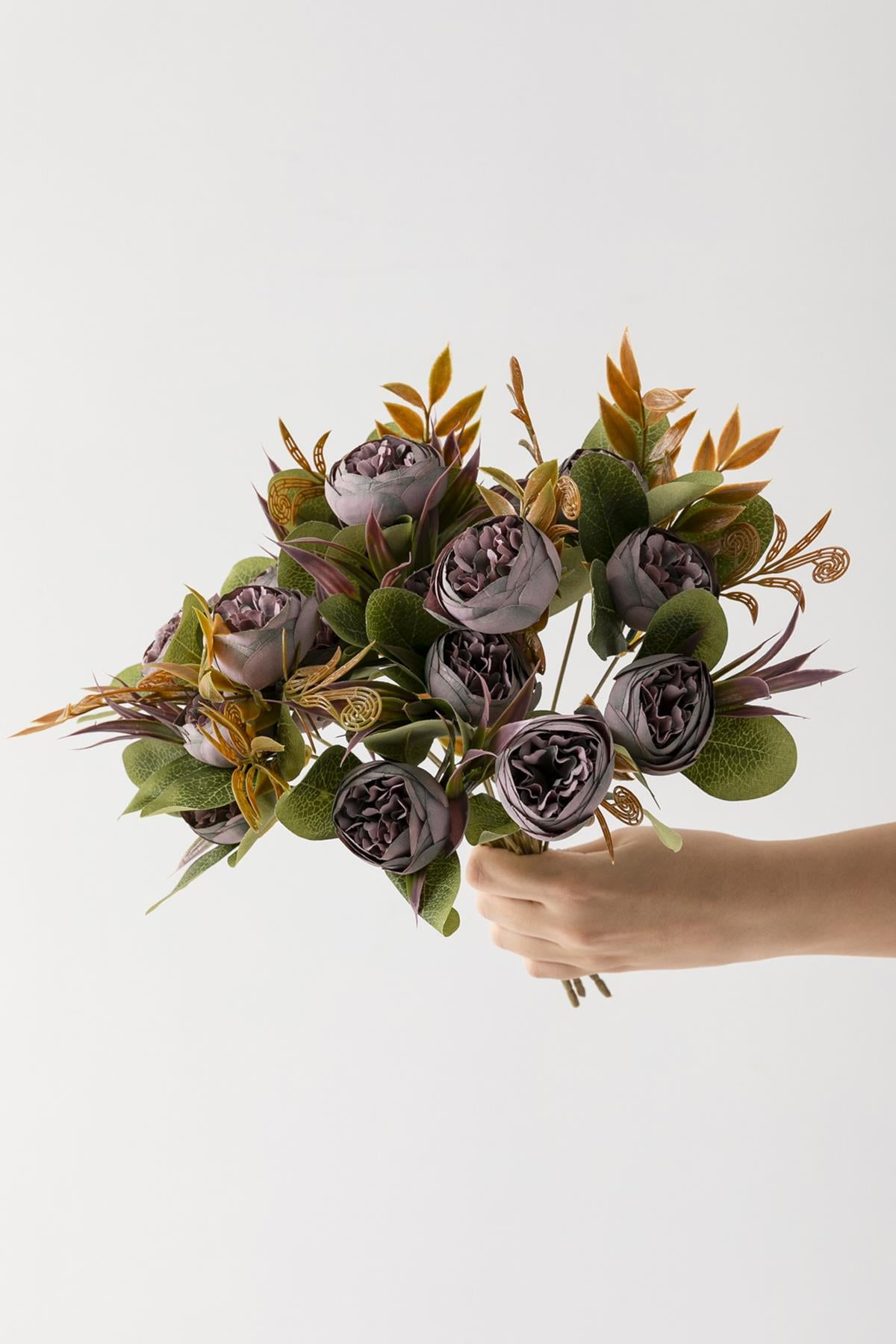 Yapay Şakayık Demeti 30 Cm 6 Dal Mor