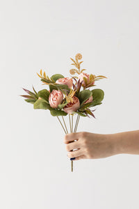 Yapay Şakayık Demeti 30 Cm 6 Dal Pembe