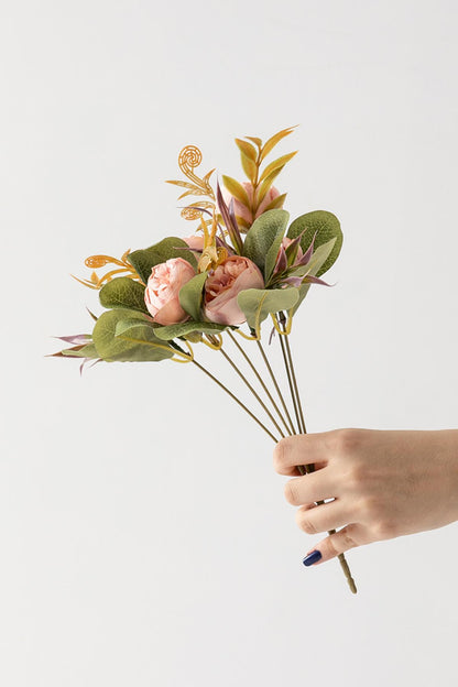 Yapay Şakayık Demeti 30 Cm 6 Dal Pembe