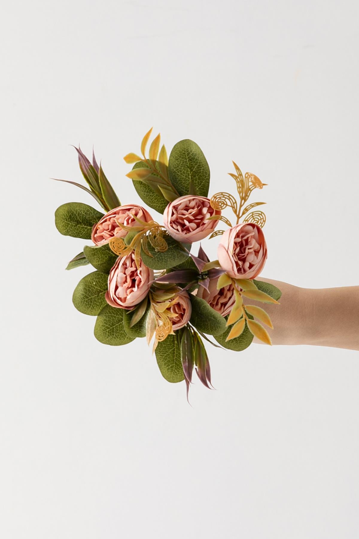 Yapay Şakayık Demeti 30 Cm 6 Dal Pembe