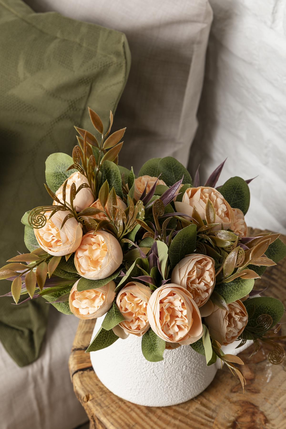 Yapay Şakayık Demeti 30 Cm 6 Dal Somon