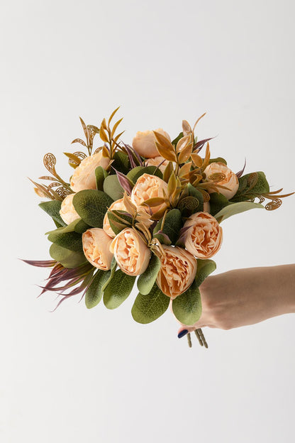 Yapay Şakayık Demeti 30 Cm 6 Dal Somon