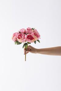 Yapay Şakayık Demeti Açık Pembe 35 Cm 9 Dal