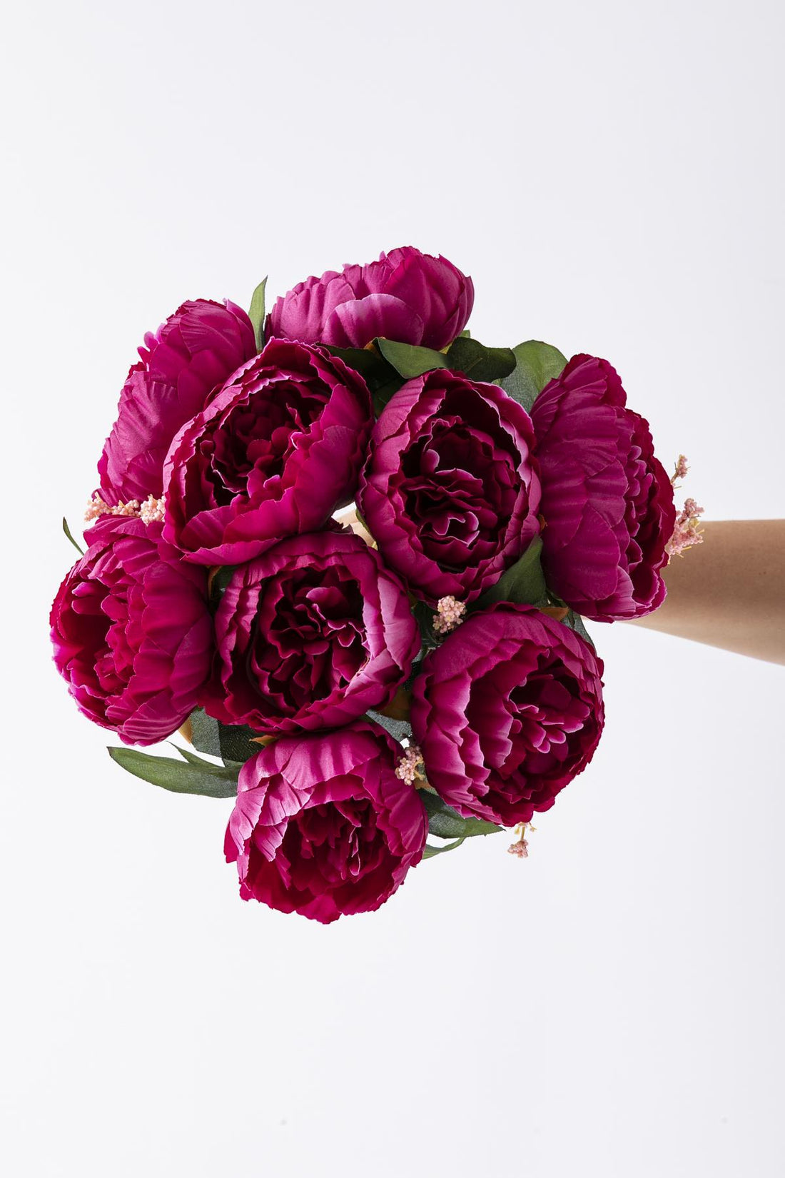 Yapay Şakayık Demeti Fuşya 35 Cm 9 Dal