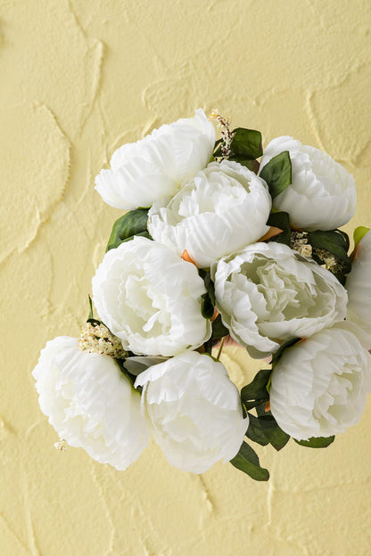 Yapay Şakayık Demeti Krem 35 Cm 9 Dal