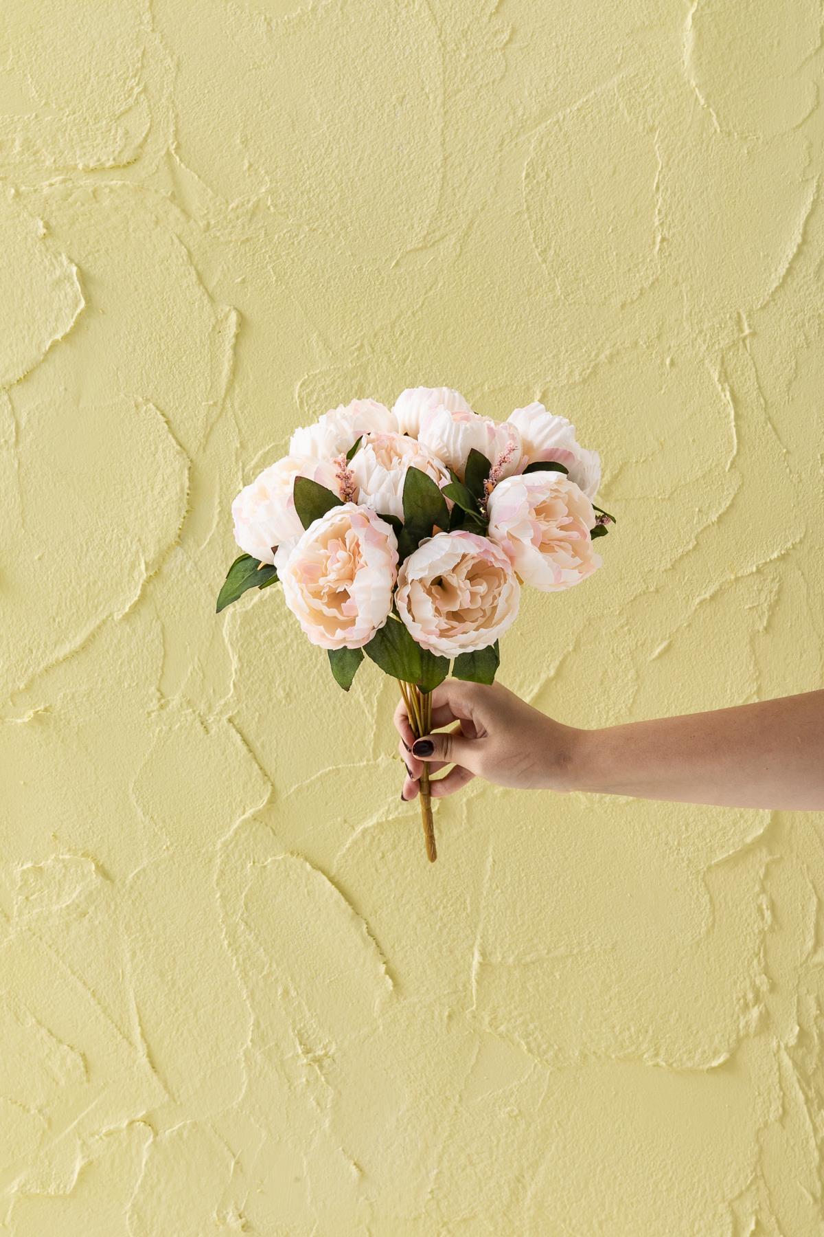 Yapay Şakayık Demeti Pembe 35 Cm 9 Dal