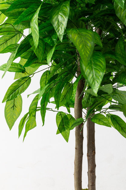 Yapay Salon Köşe Çiçeği 160 Cm Ceviz Ağacı