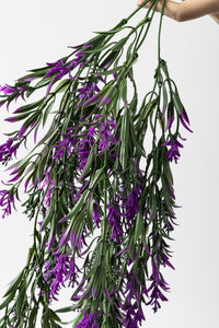 Yapay Sarmaşık Kılıç Uv Korumalı Yeşil Mor 80 Cm 5 Dal