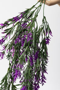 Yapay Sarmaşık Kılıç Uv Korumalı Yeşil Mor 80 Cm 5 Dal