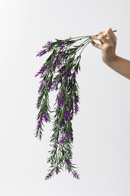 Yapay Sarmaşık Kılıç Uv Korumalı Yeşil Mor 80 Cm 5 Dal