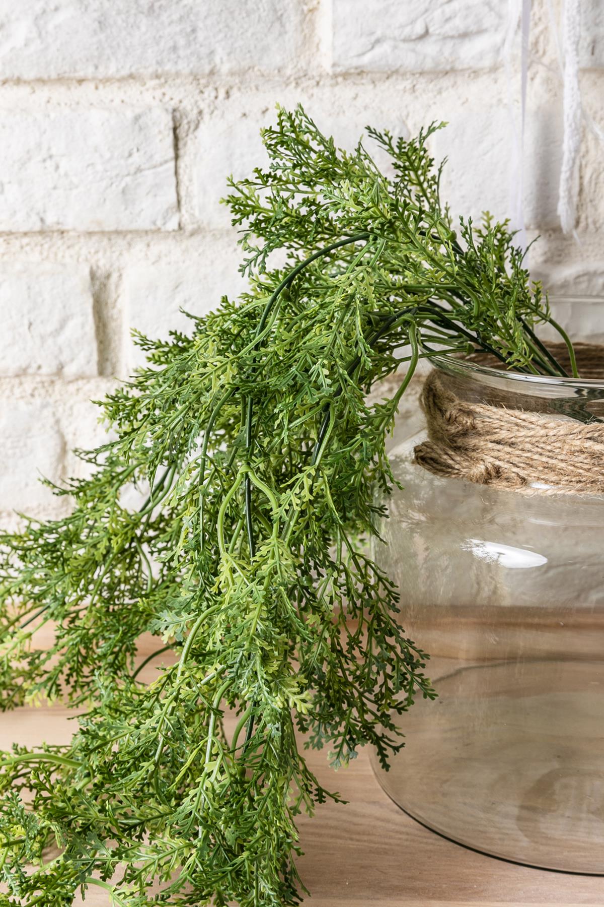 Yapay Sarmaşık Kuşkonmaz Uv Korumalı Açık Yeşil 75 Cm 5 Dal