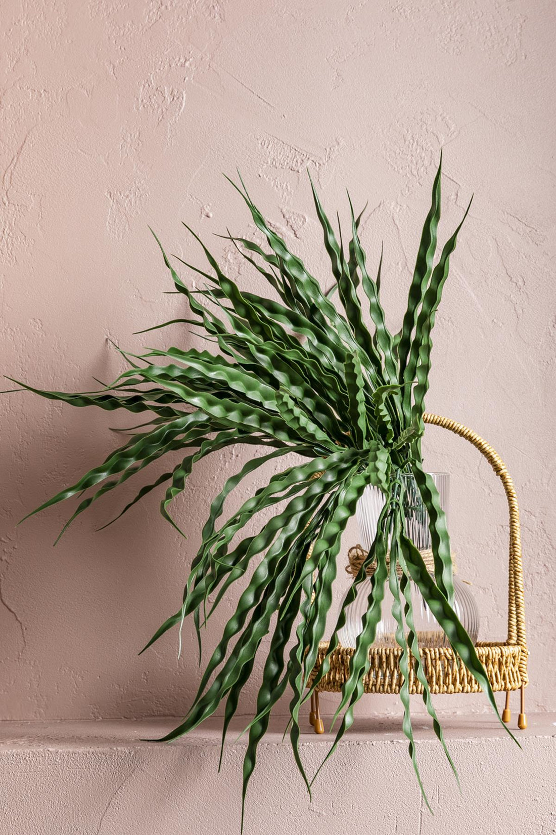 Yapay Saz Demeti Koyu Yeşil 50 Cm 7 Dal(Uv)