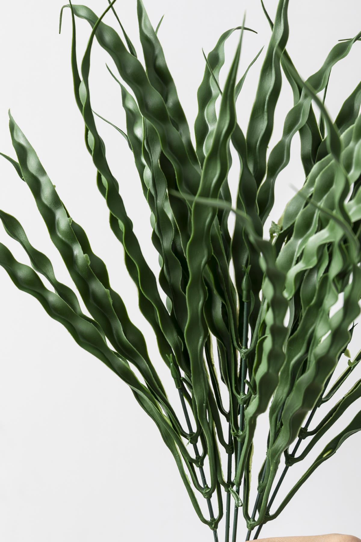 Yapay Saz Demeti Koyu Yeşil 50 Cm 7 Dal(Uv)