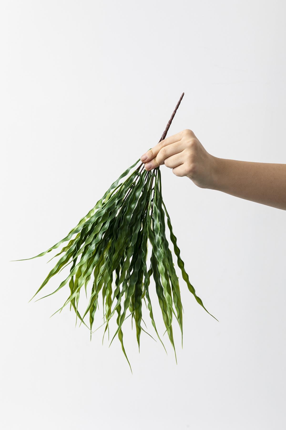 Yapay Saz Demeti Yeşil 50 Cm 7 Dal(Uv)