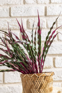 Yapay Saz Demeti Yeşil Pembe 40 Cm 5 Dal(Uv)