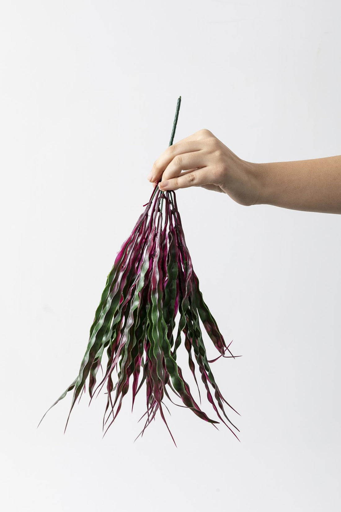 Yapay Saz Demeti Yeşil Pembe 40 Cm 5 Dal(Uv)