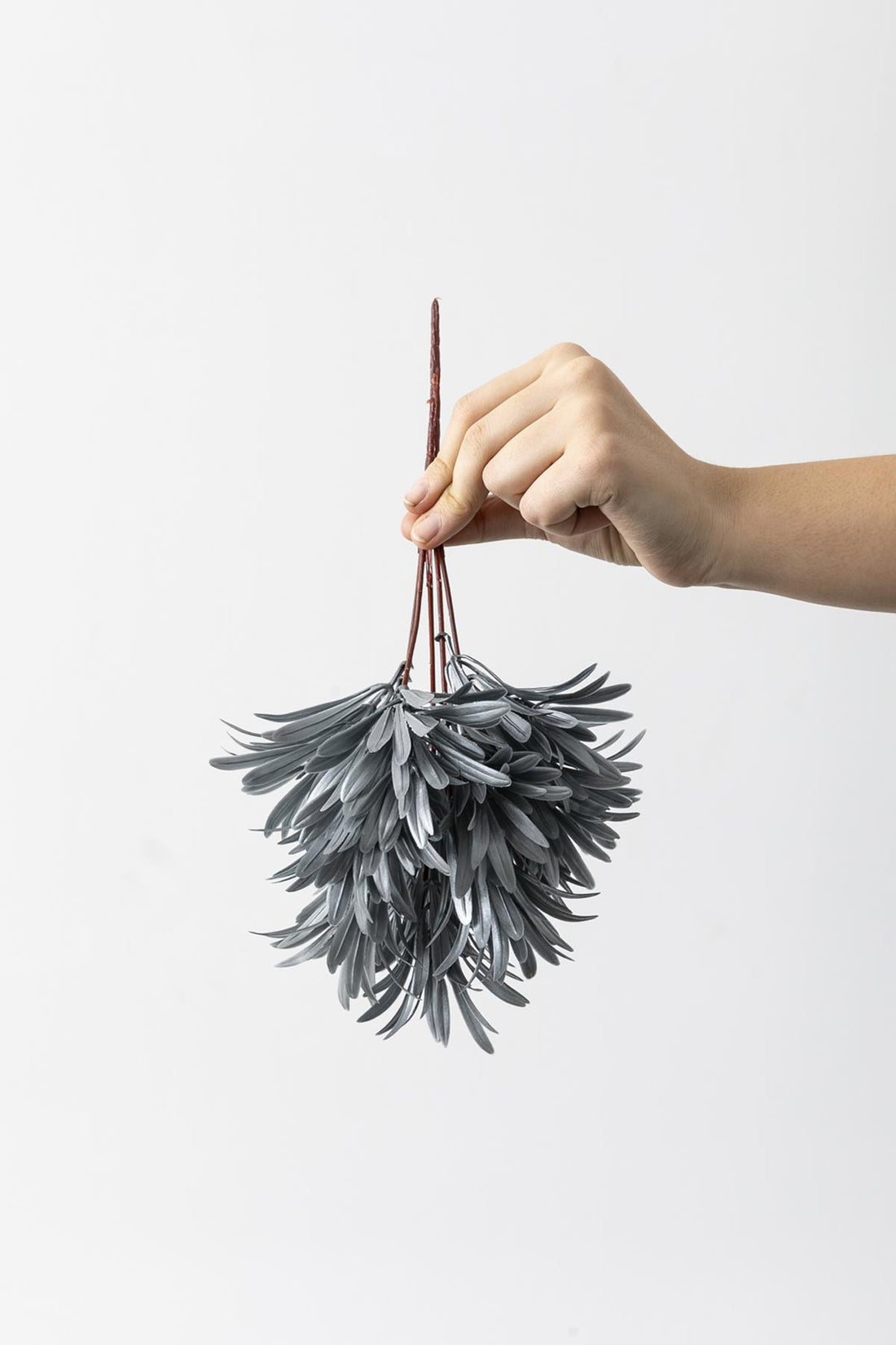 Yapay Şefrole Demeti Gri 30 Cm 5 Dal(Uv)