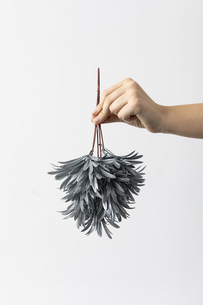 Yapay Şefrole Demeti Gri 30 Cm 5 Dal(Uv)