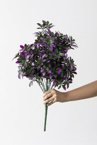 Yapay Şefrole Demeti Mor 60 Cm 24 Dal(Uv)