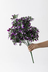 Yapay Şefrole Demeti Mor 60 Cm 24 Dal(Uv)