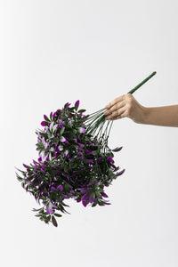 Yapay Şefrole Demeti Mor 60 Cm 24 Dal(Uv)