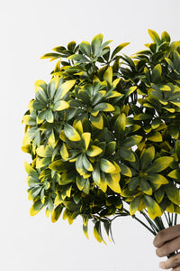 Yapay Şefrole Demeti Sarı Yeşil 60 Cm 24 Dal(Uv)