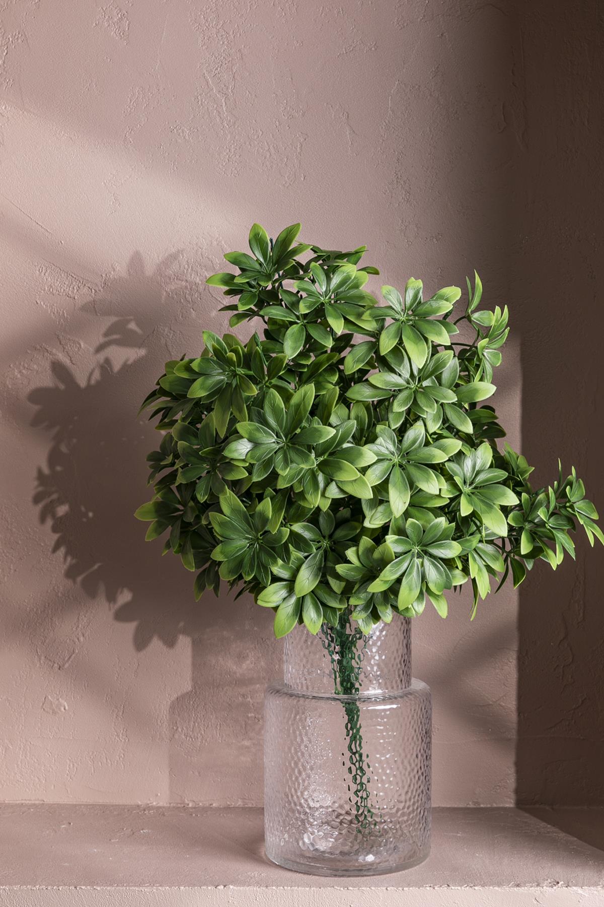 Yapay Şefrole Demeti Yeşil 60 Cm 24 Dal(Uv)