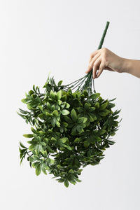 Yapay Şefrole Demeti Yeşil 60 Cm 24 Dal(Uv)