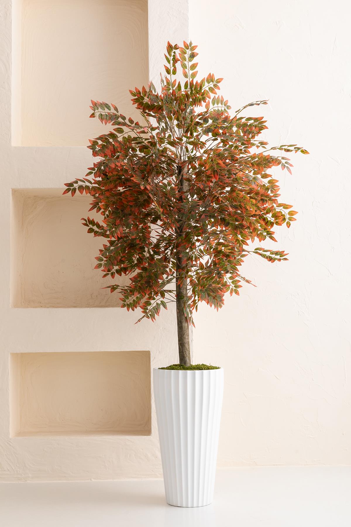 Yapay Söğüt Ağacı 200 Cm Turuncu