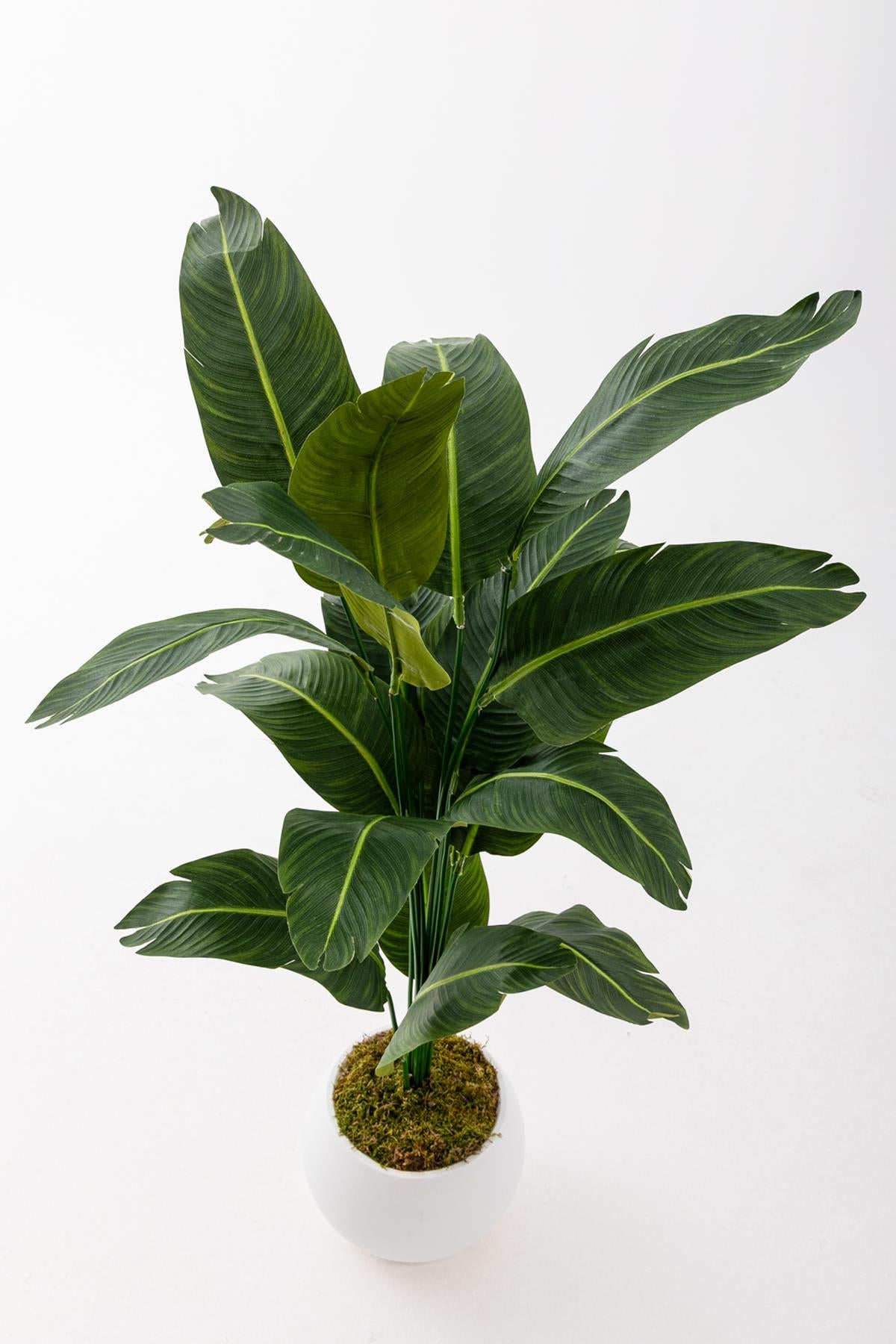 Yapay Starliçe Ağacı 130 Cm Beyaz Küre Saksı