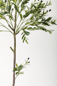 Yapay Zeytin Ağacı 160 Cm Kahverengi Gold Metal Saksı