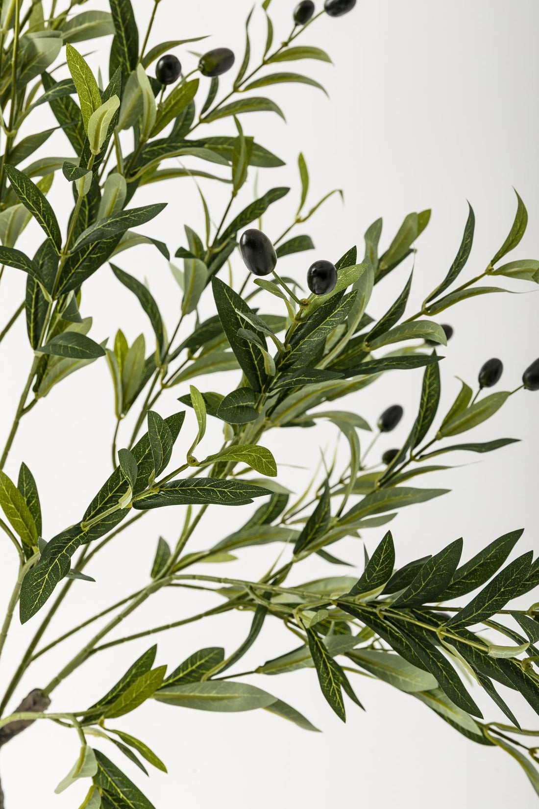 Yapay Zeytin Ağacı 160 Cm Krem Gold Metal Saksı