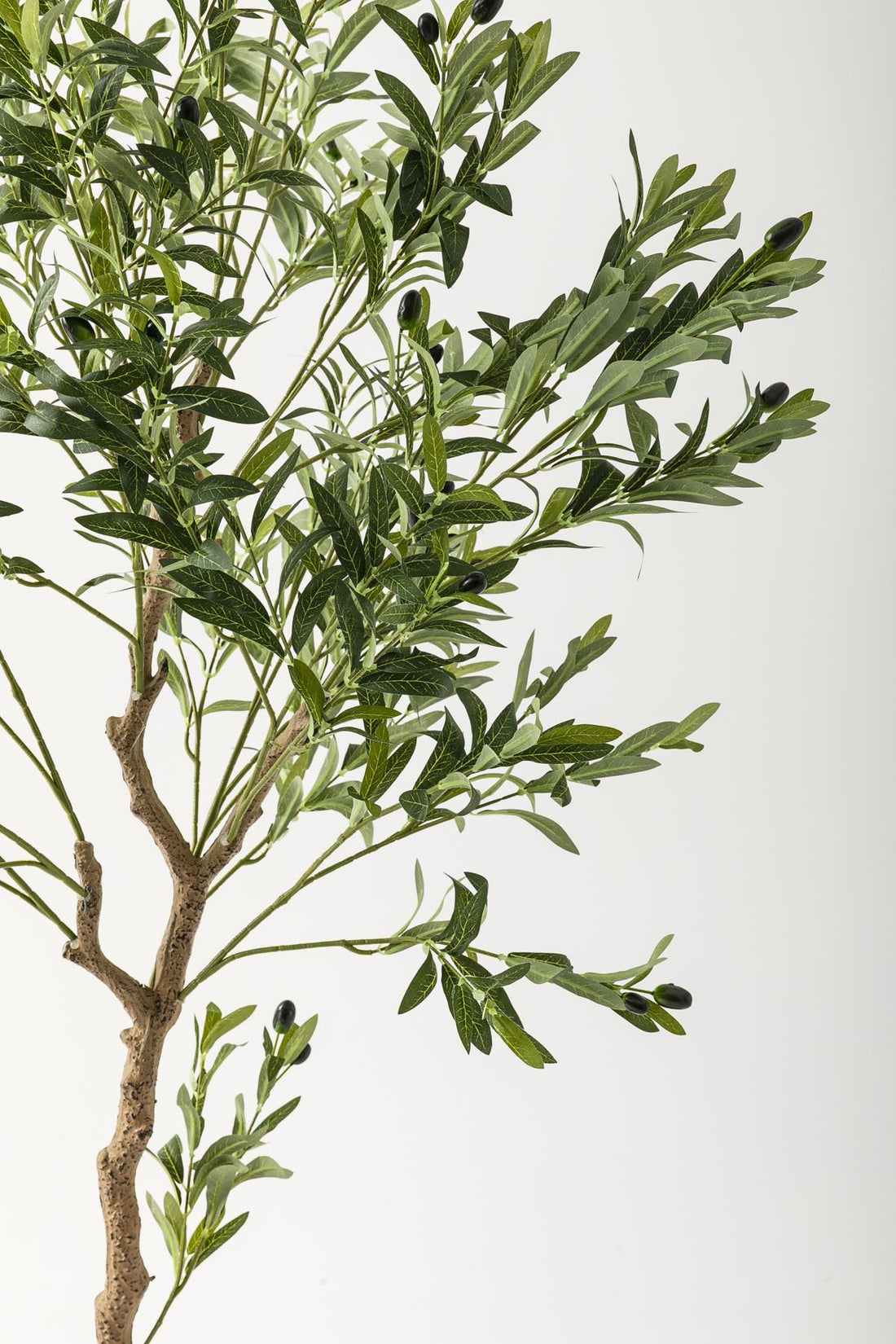 Yapay Zeytin Ağacı 175 Cm Kahverengi Gold Metal Saksı