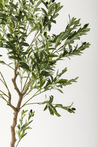 Yapay Zeytin Ağacı 175 Cm Kahverengi Gold Metal Saksı