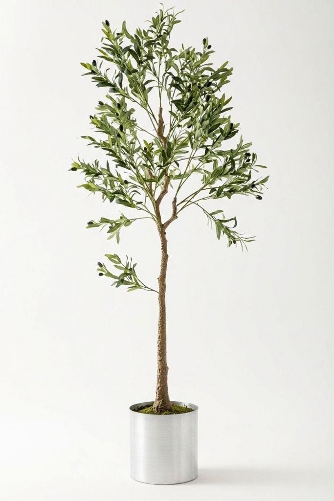 Yapay Zeytin Ağacı 175 Cm Metal Saksı