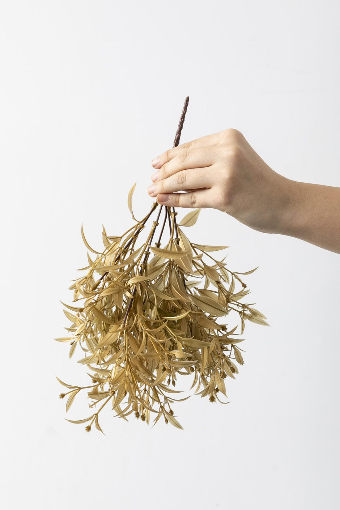 Yapay Zeytin Demeti Gold 30 Cm 5 Dal(Uv)